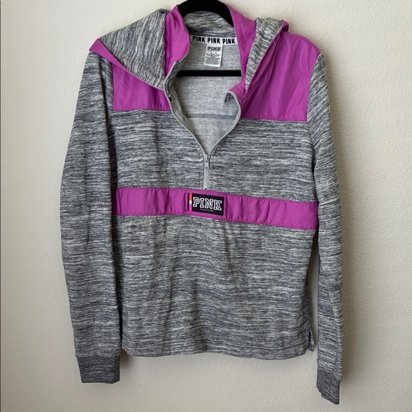 Victoria's Secret Pink and Gray Hoodie - Picture 1 of 4
